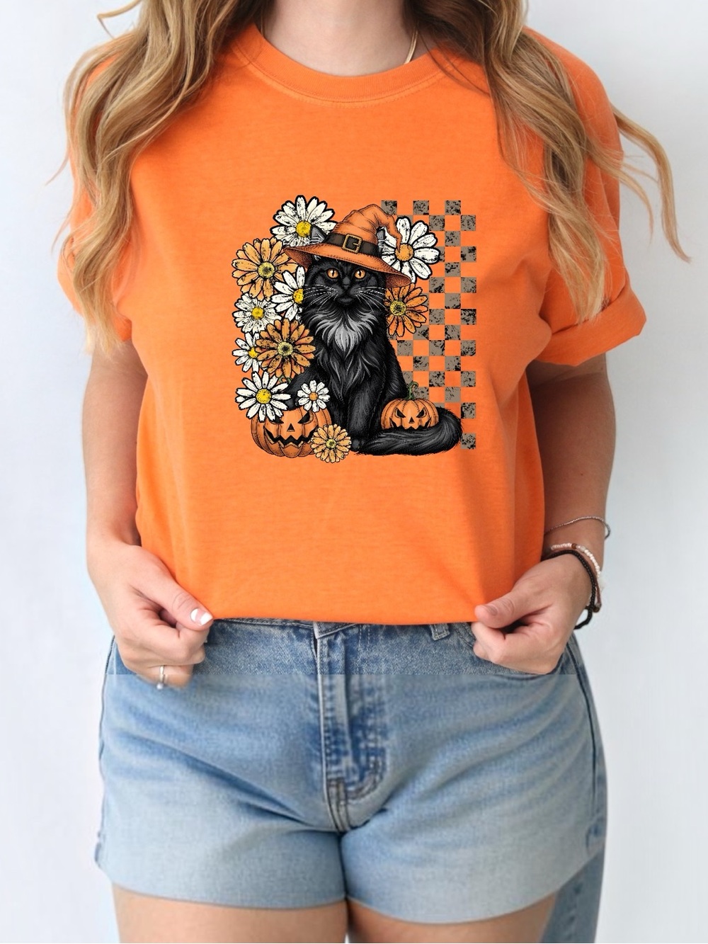 Spooky Halloween Skull Graphic Tee - Black NEW made to order as m lxl pick 1